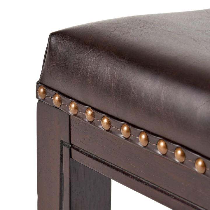 Jefferson Leather Bar Stool