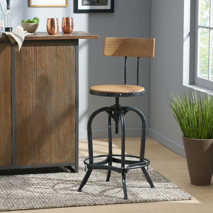 Delilah Wooden Bar Stool