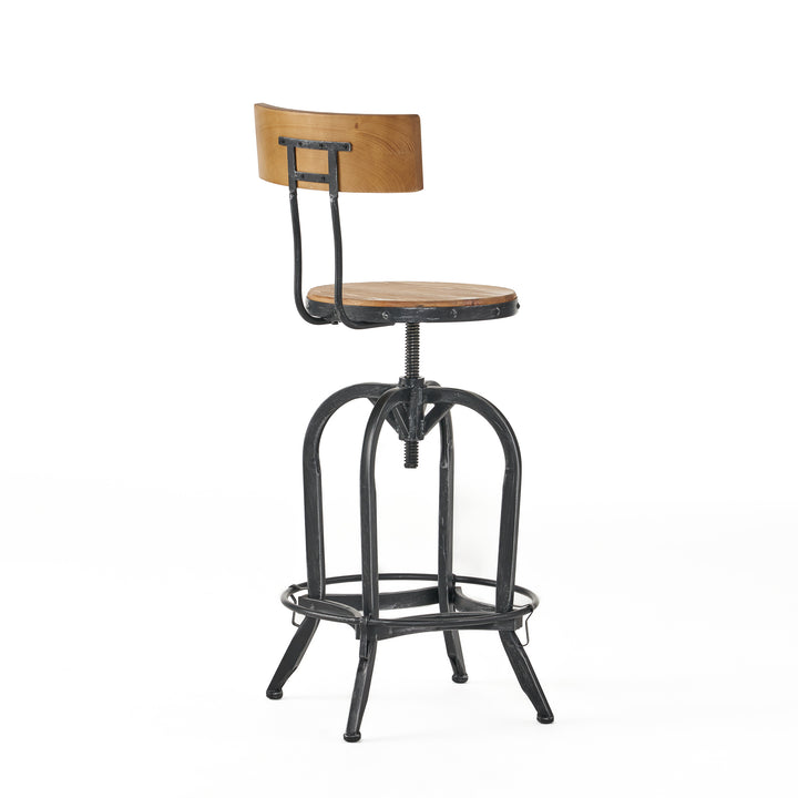 Delilah Wooden Bar Stool