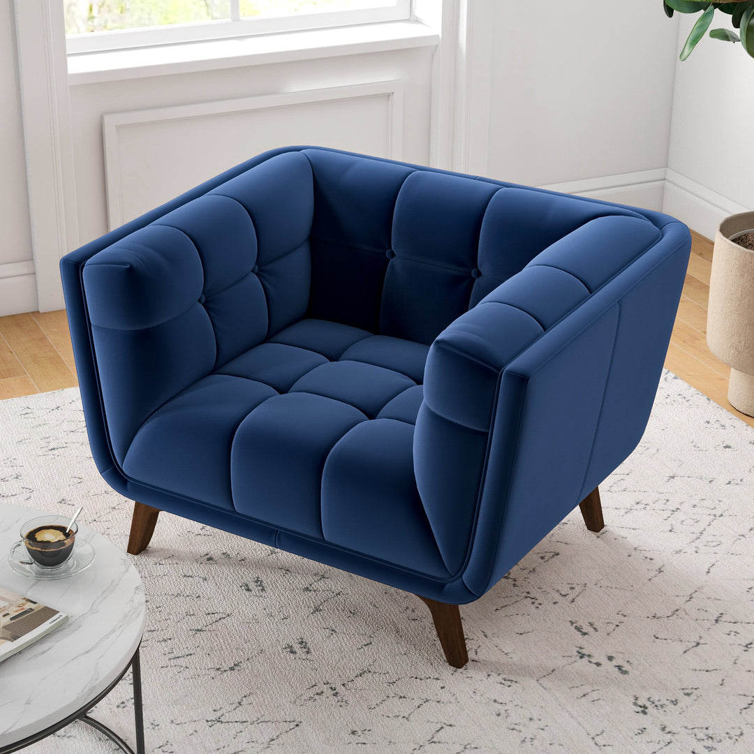 Jeuse Royal Blue Lounge Chair