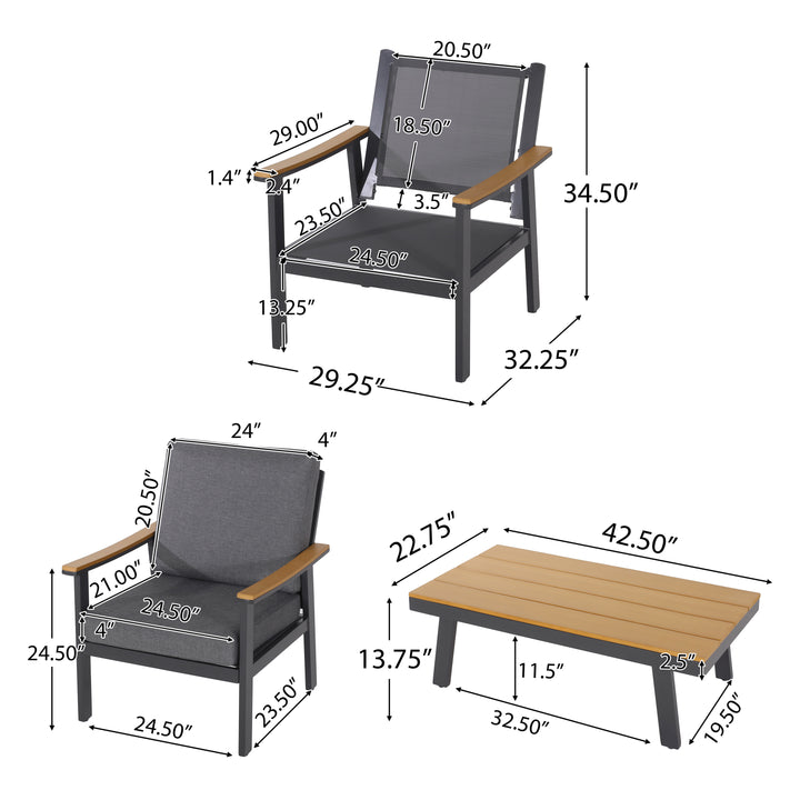 Soho 4pcs Outdoor Set