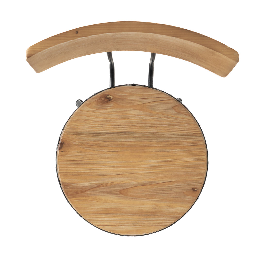 Delilah Wooden Bar Stool