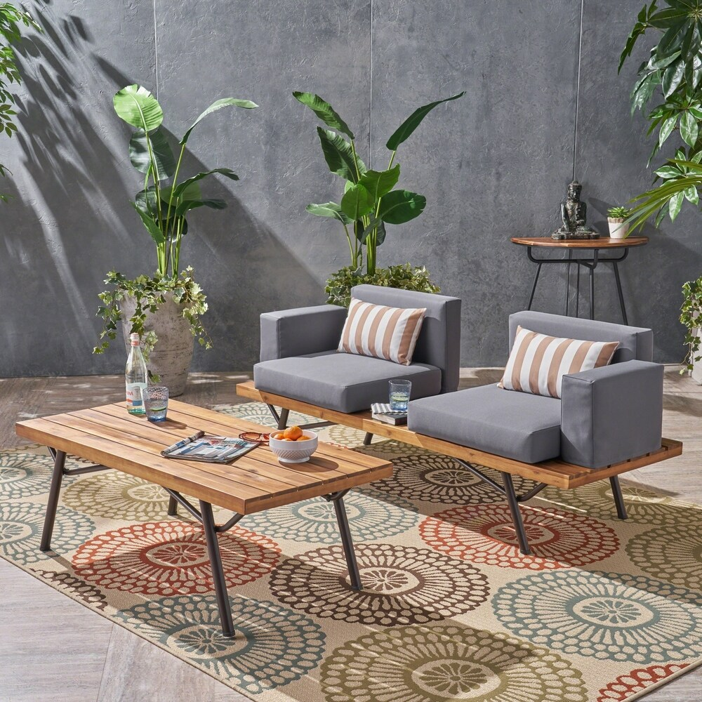 Canoga Outdoor 2 Seater with Coffee Table