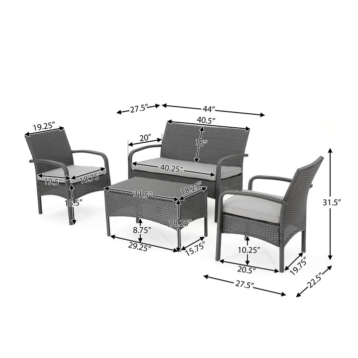 Charlie 4pcs Outdoor Set