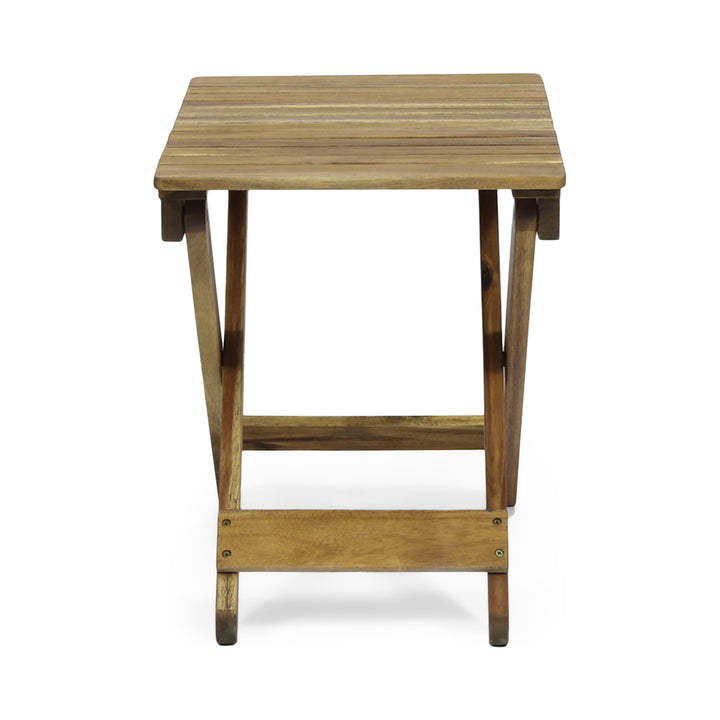 Momoko Outdoor Folding Wooden Side Table