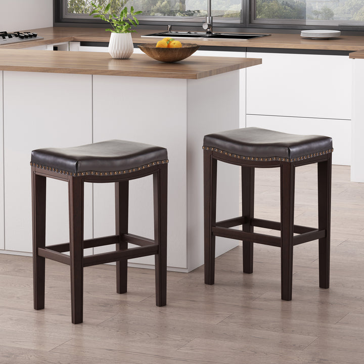 Jefferson Leather Bar Stool