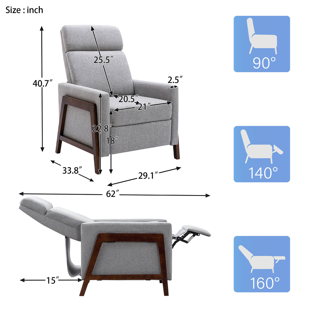 Agaton Upholstered Recliner Chair