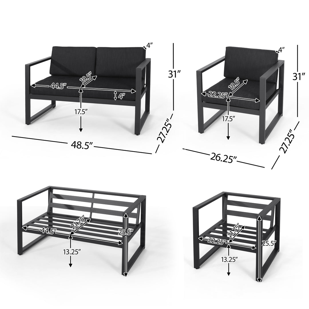 Navana 3pcs Outdoor Seating Set